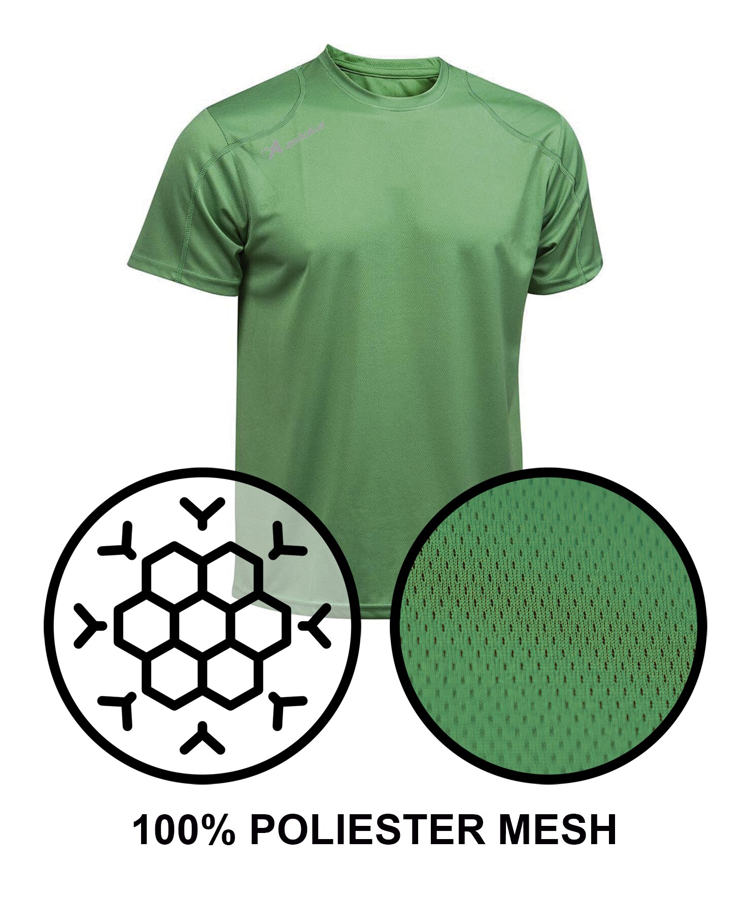 Camiseta deportiva de niño RIO Asioka - Verde Verde-5