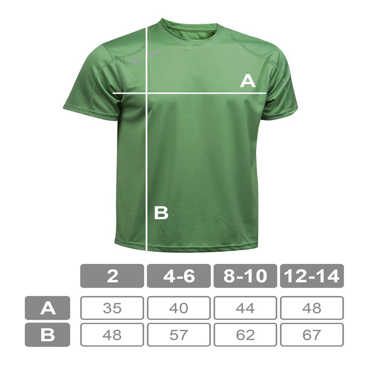 Camiseta deportiva de niño RIO Asioka - Verde Verde-7