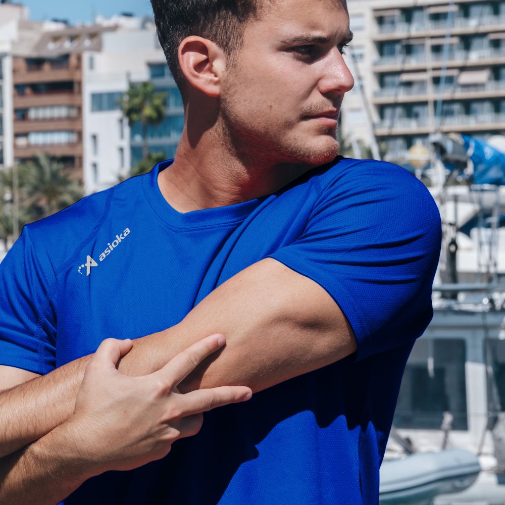 Camiseta deportiva de niño RIO Asioka - Azul royal Azul royal-3