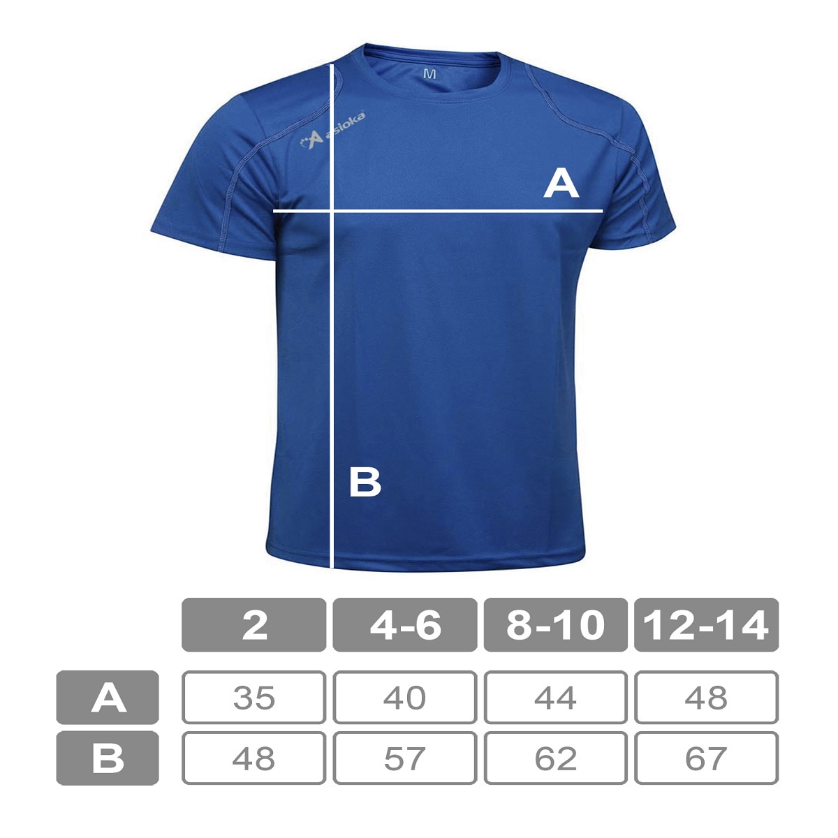 Camiseta deportiva de niño RIO Asioka - Azul royal Azul royal-7