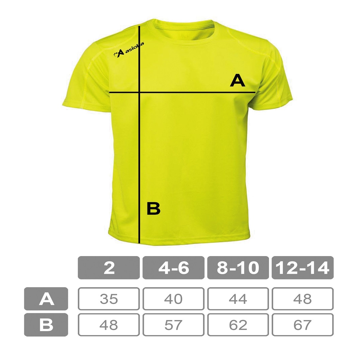 Camiseta deportiva de niño RIO Asioka - Amarillo Flúor Amarillo Flúor-7