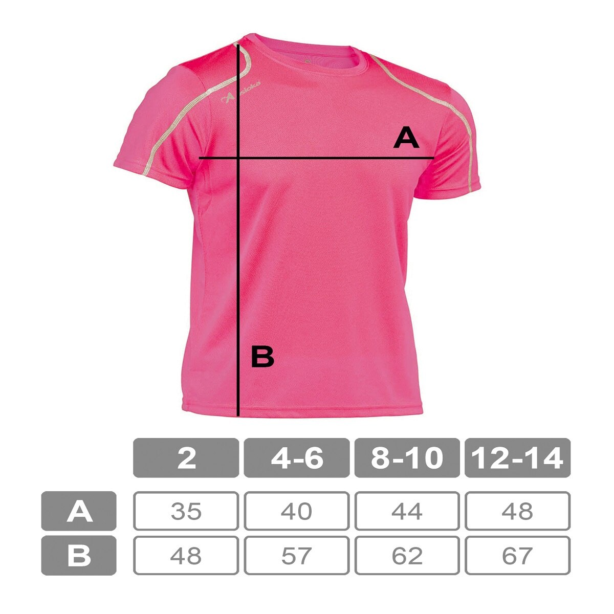 Camiseta deportiva de niño RIO Asioka - Fucsia Fucsia-7