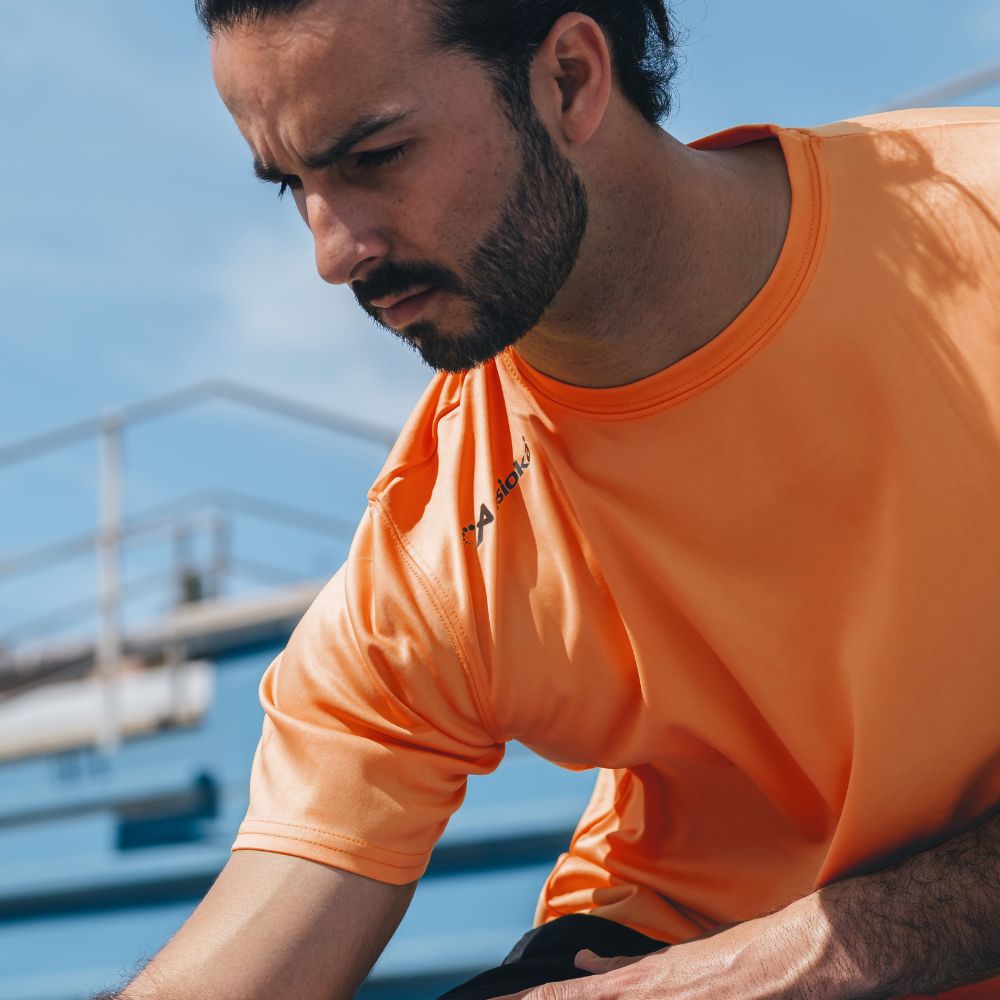 Camiseta de fútbol unisex PREMIUM Asioka - Naranja Naranja-4