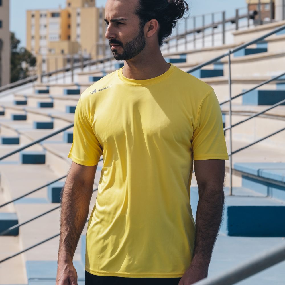 Camiseta de fútbol de niños PREMIUM Asioka - Amarillo Amarillo-2
