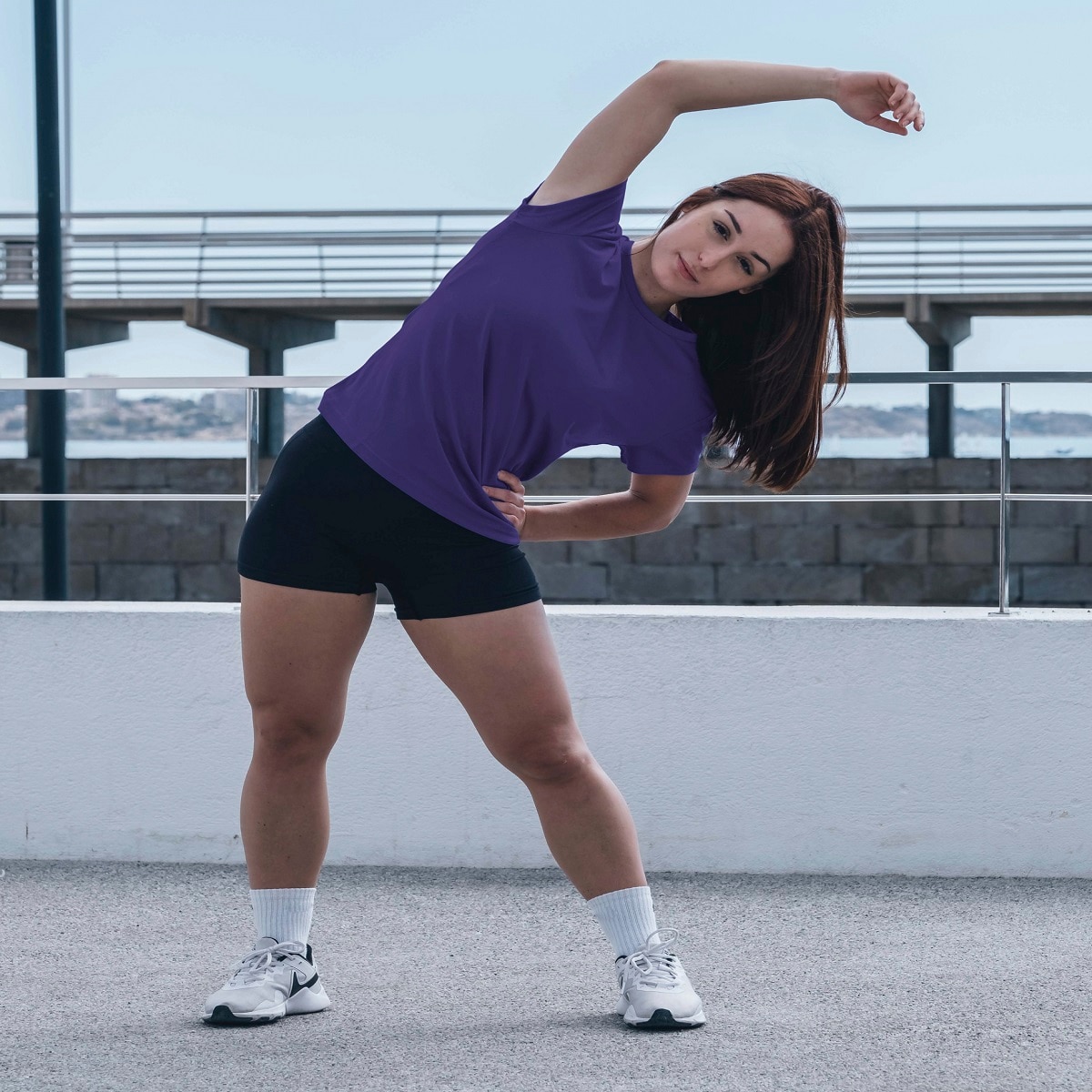 Imagen 2 de Camiseta deportiva de mujer PO Asioka - Morado Morado