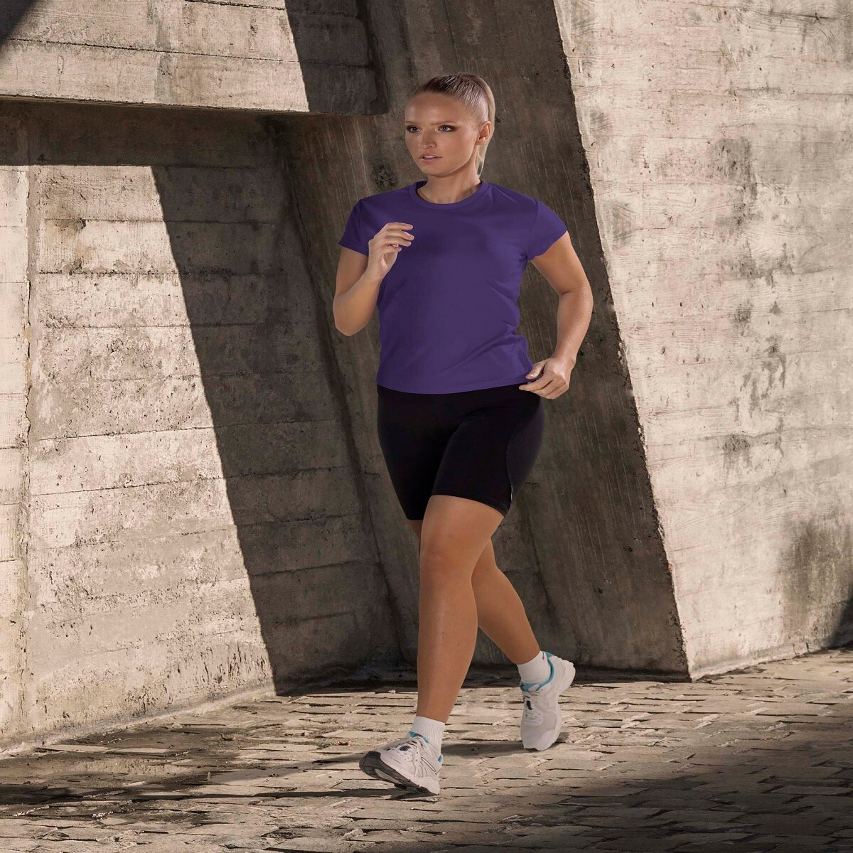 Imagen 3 de Camiseta deportiva de mujer PO Asioka - Morado Morado