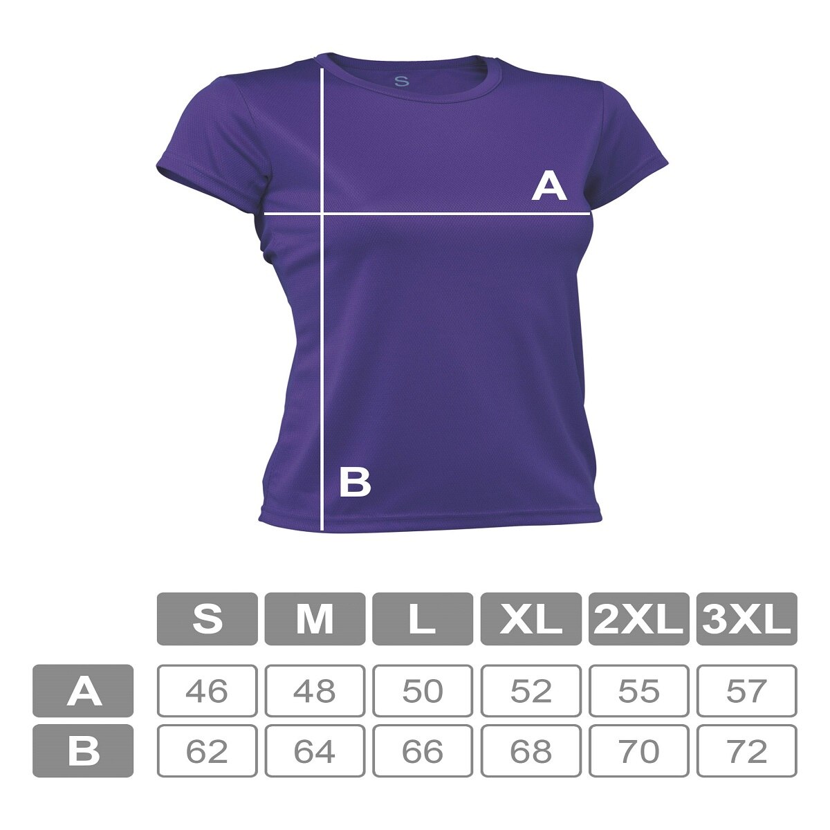 Imagen 6 de Camiseta deportiva de mujer PO Asioka - Morado Morado