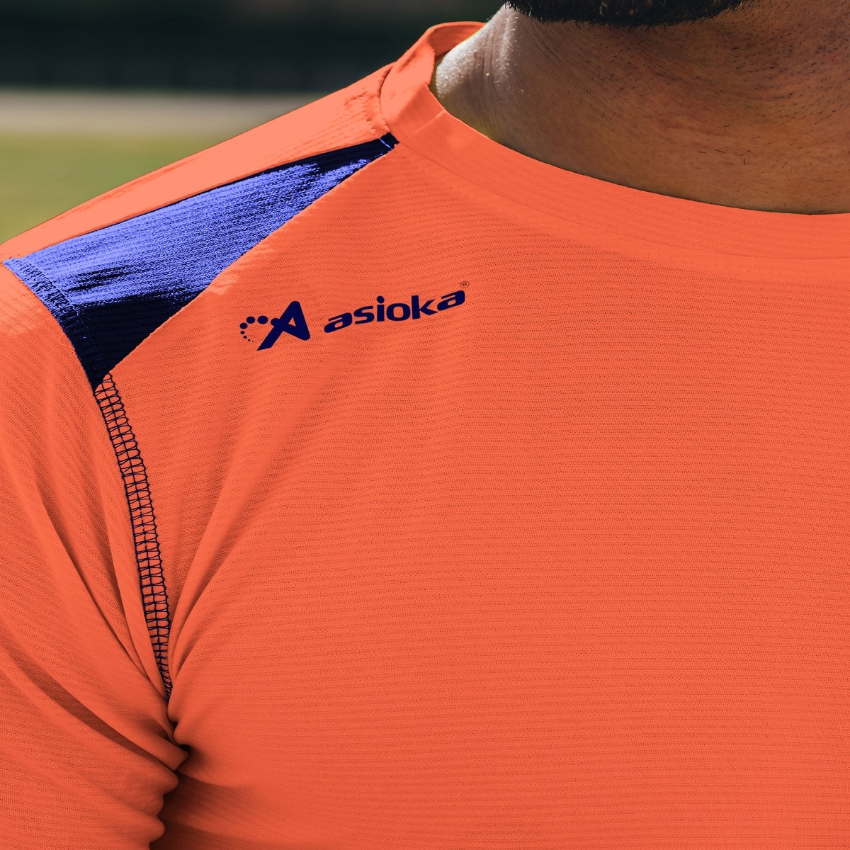 Camiseta de Running de hombre VOLGA Asioka - Naranja fuerte Naranja fuerte-2