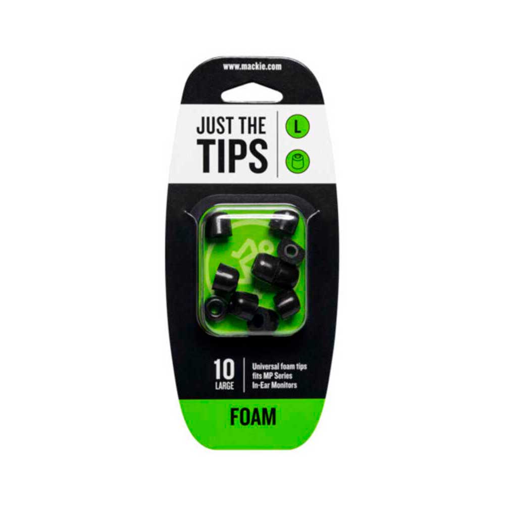 Mackie - Auriculares In Ear Mackie MP Series Large Foam Black Tips Kit.