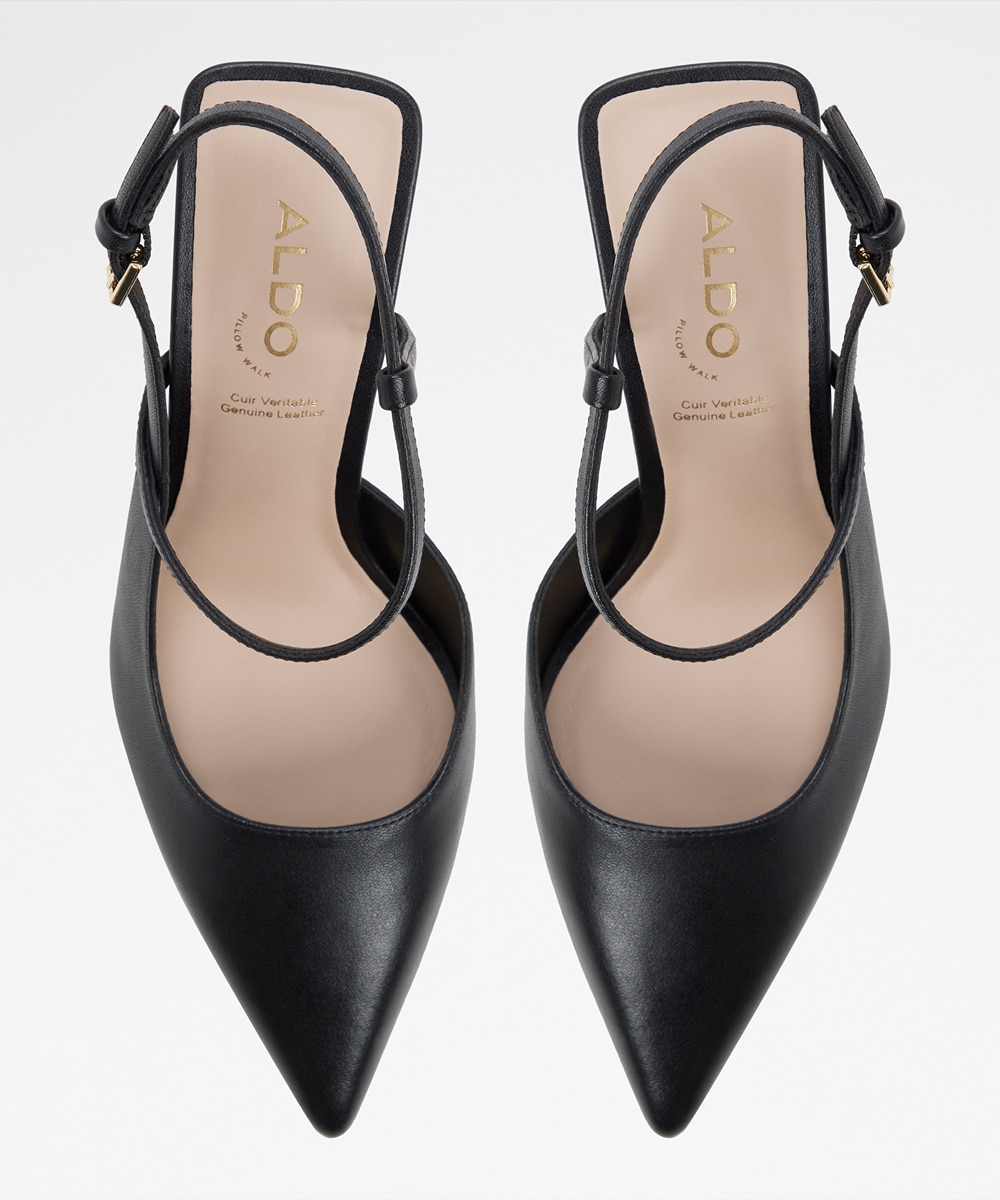 Zapatos de salón de mujer con punta afilada - Negro Negro-3