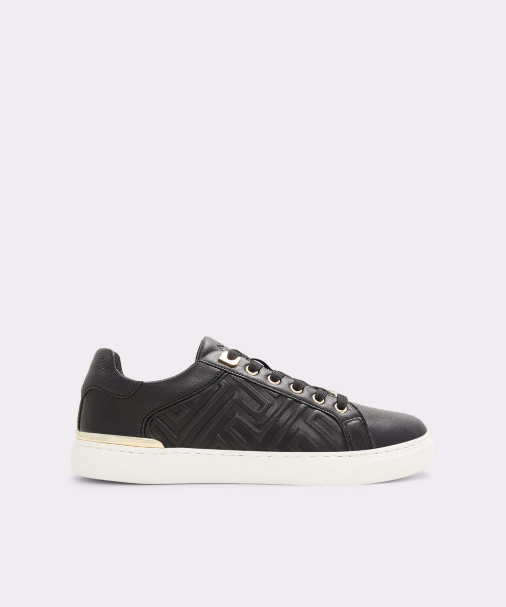 Zapatillas deportivas de mujer con punta redonda - Aldo - Negro mate Negro mate-1