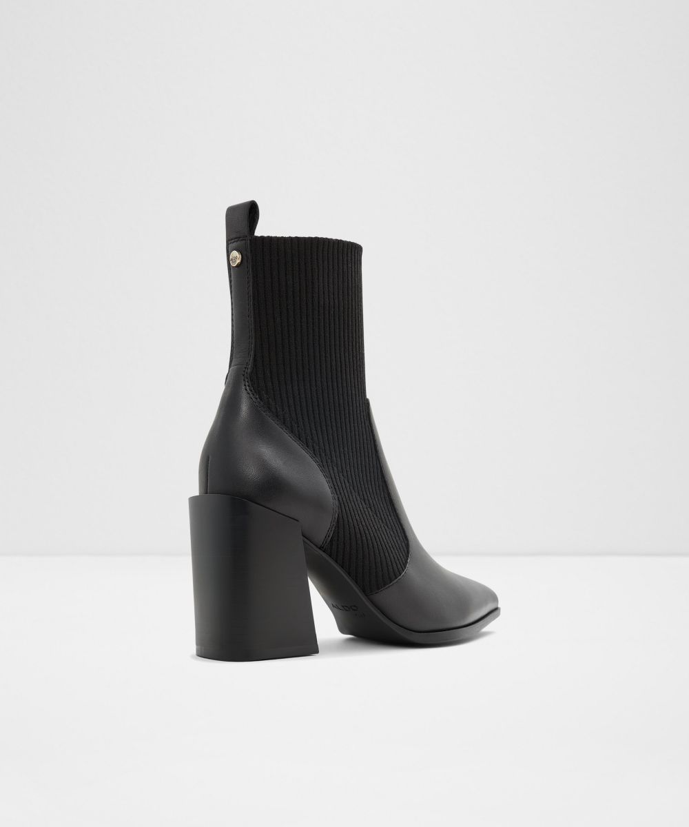 Botines básicos de mujer con punta afilada - Aldo - Negro Negro-3