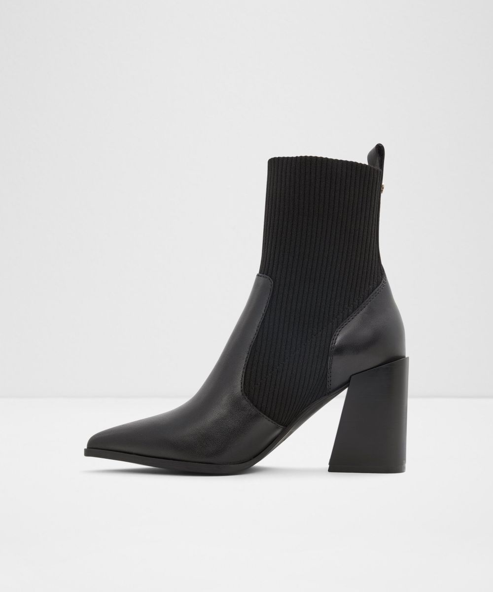 Botines básicos de mujer con punta afilada - Aldo - Negro Negro-2