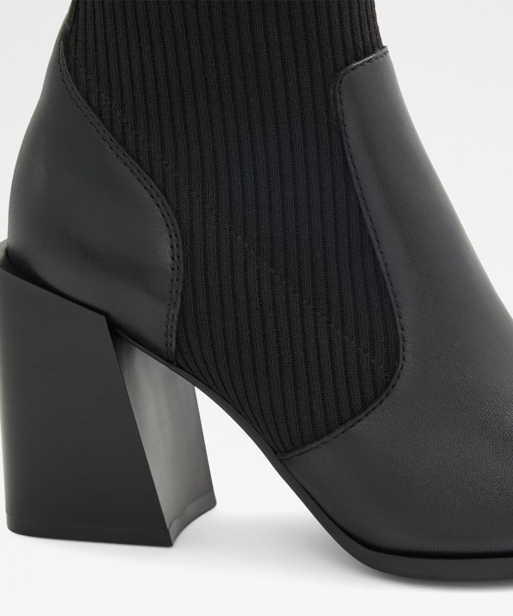 Botines básicos de mujer con punta afilada - Aldo - Negro Negro-5