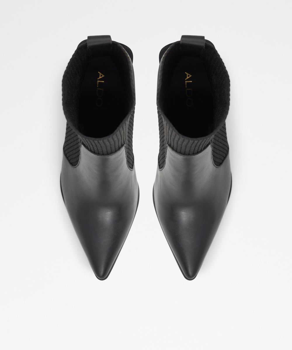 Botines básicos de mujer con punta afilada - Aldo - Negro Negro-6