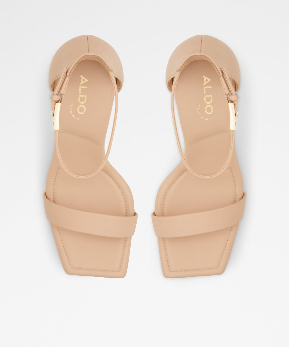Zapatillas Mujer Tacón Cuadrado 4 Cm Sandalias Altas Tiras | Meses Sin