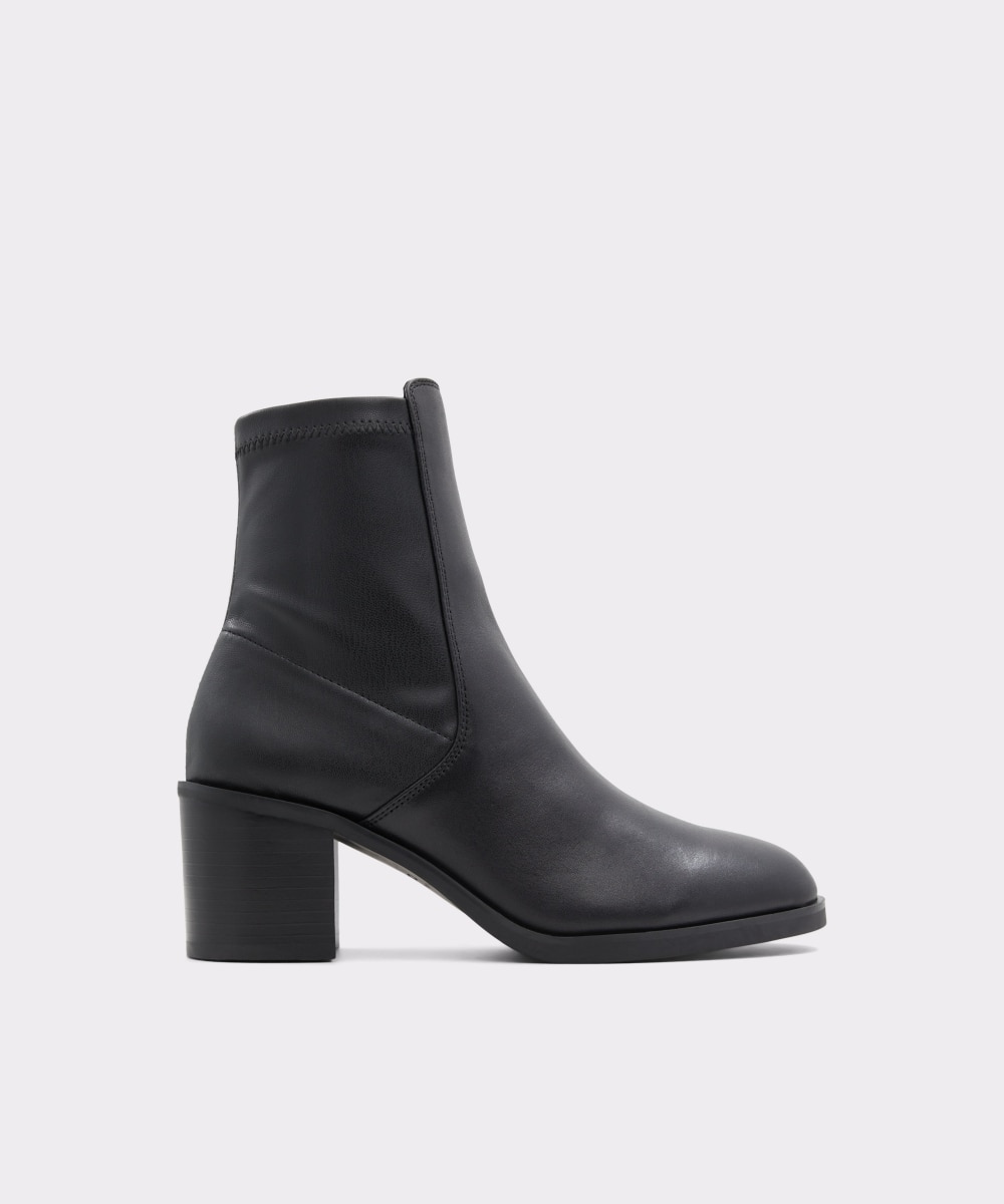 Botines básicos de mujer con punta redonda - Aldo - Negro Negro-1