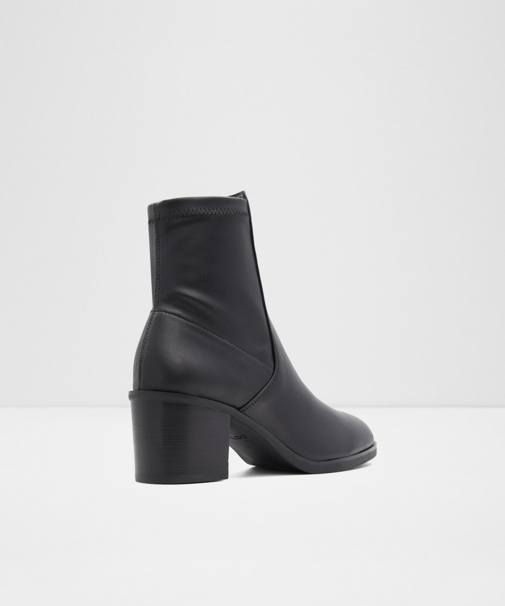 Botines básicos de mujer con punta redonda - Aldo - Negro Negro-3