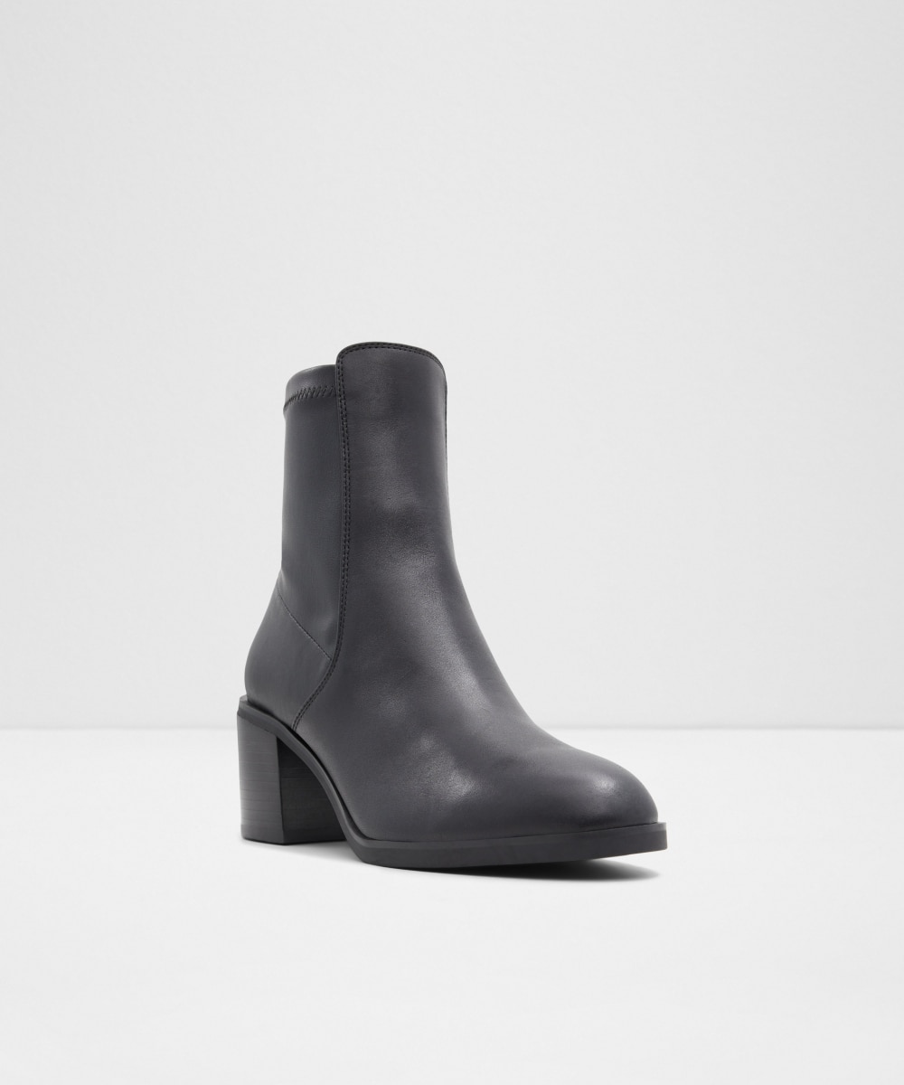 Botines básicos de mujer con punta redonda - Aldo - Negro Negro-4