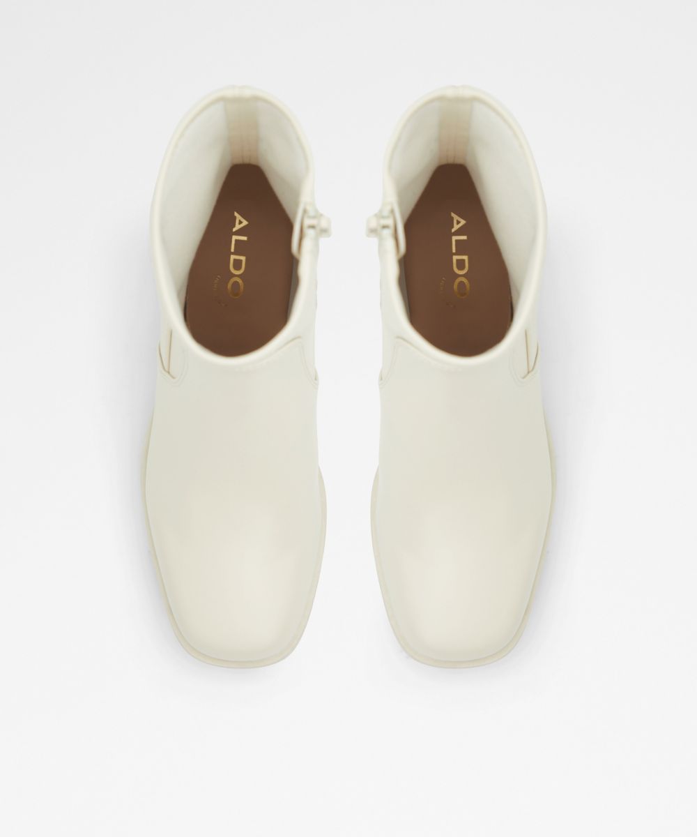 Botines de mujer con punta cuadrada - Aldo - Blanco Blanco-6