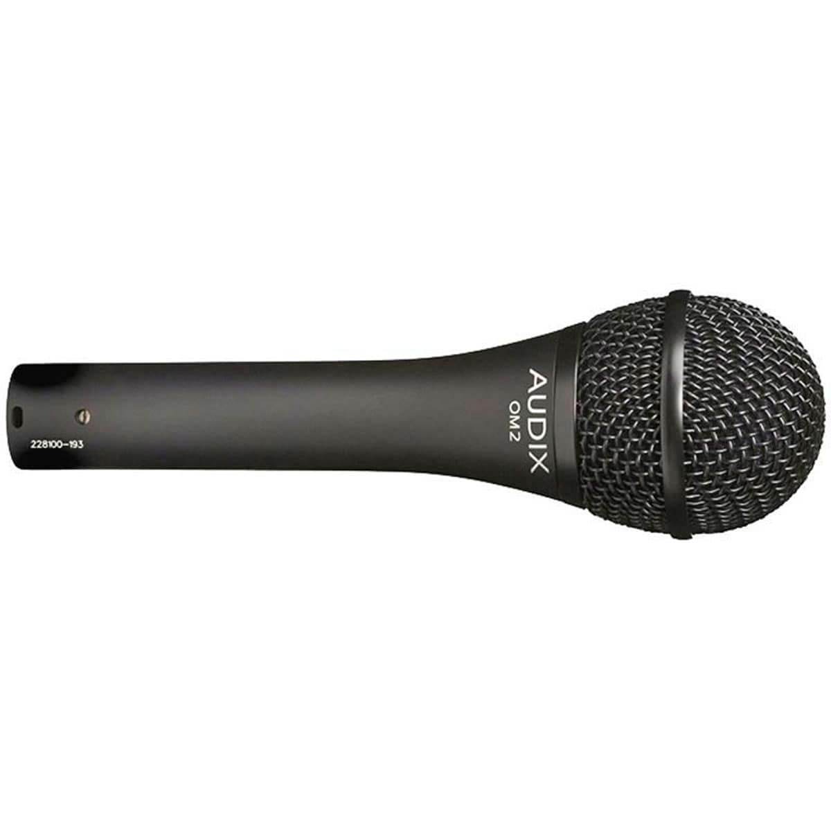 Micrófono dinámico para voz o instrumento Audix Om 2 Metálico-1