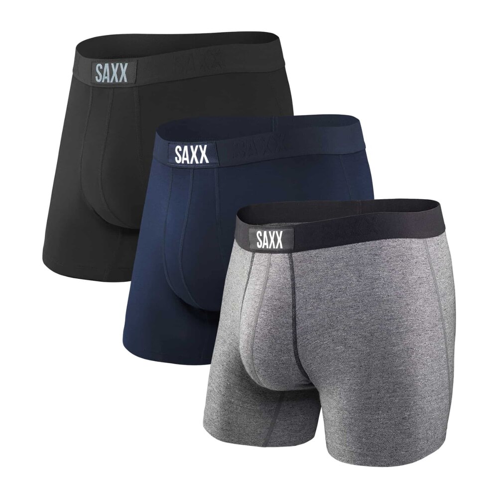 Saxx Ropa Interior para hombre – calzoncillos tipo con soporte integrado ballpark pack de 3 vibe super