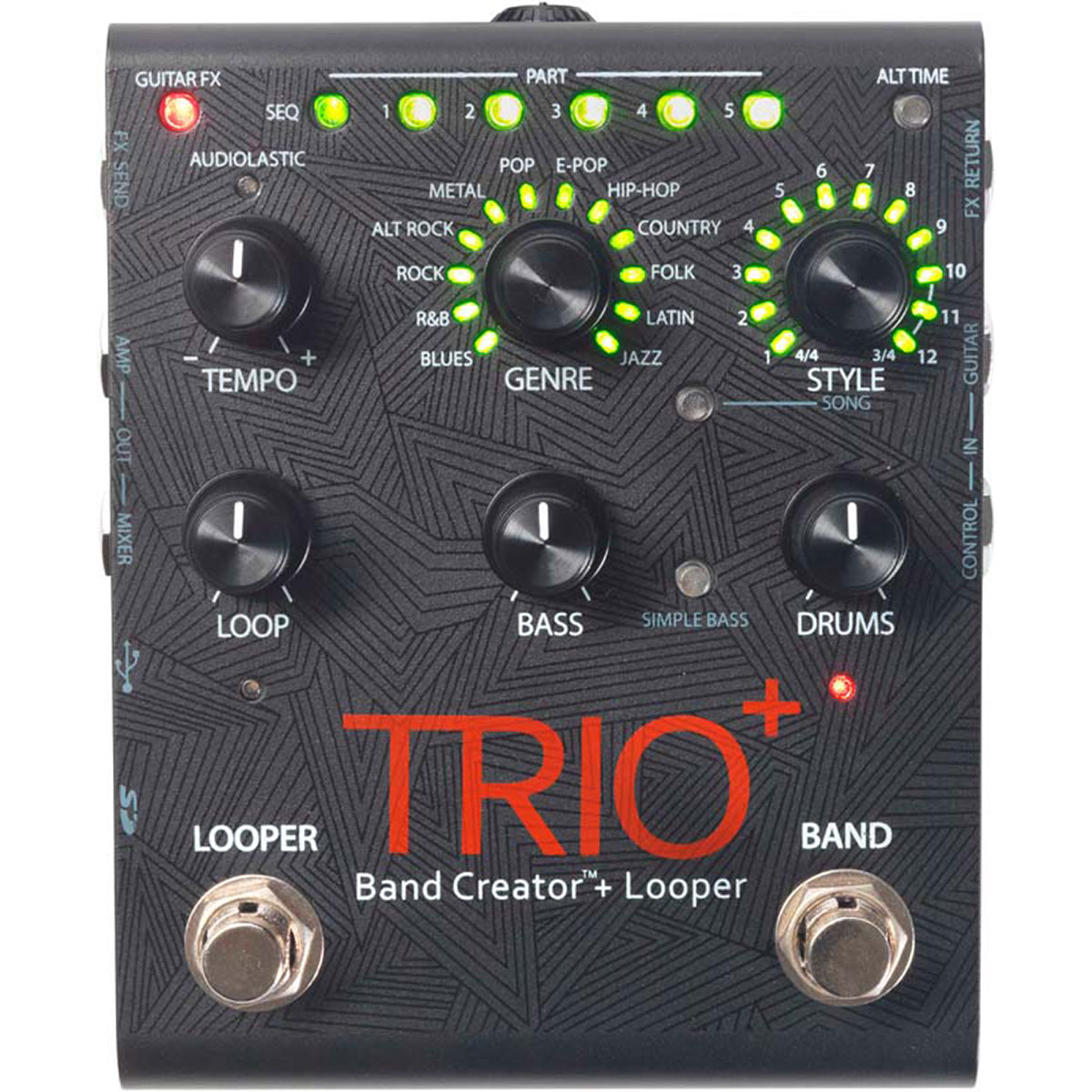 DIGITECH - Pedal de Fraseo-Looping Digitech Trio Band Plus.