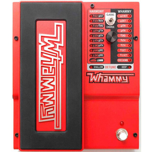 Digitech Whammy 5 harmonizerpitch shifter for eguitar rojo pedal octavadorpitch