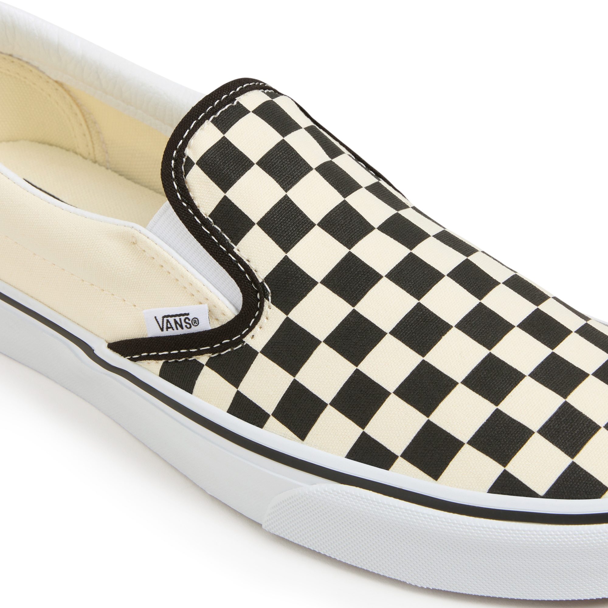 Zapatillas casual unisex Classic Slip-On Vans - Blanco / Negro Blanco / Negro-4