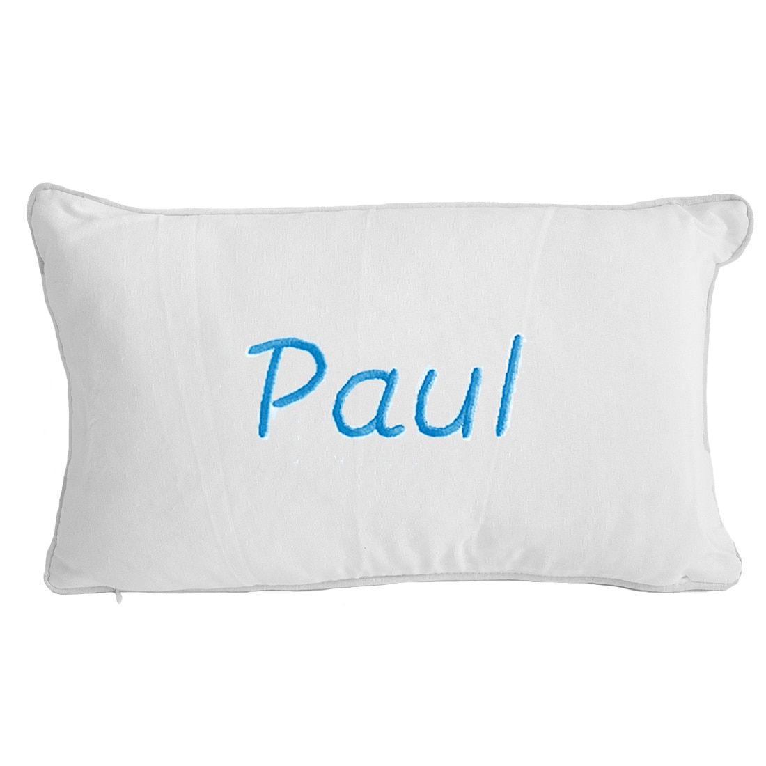 Cojín infantil rectangular El Recién Nacido personalizable con nombre bordado - Azul Azul-1