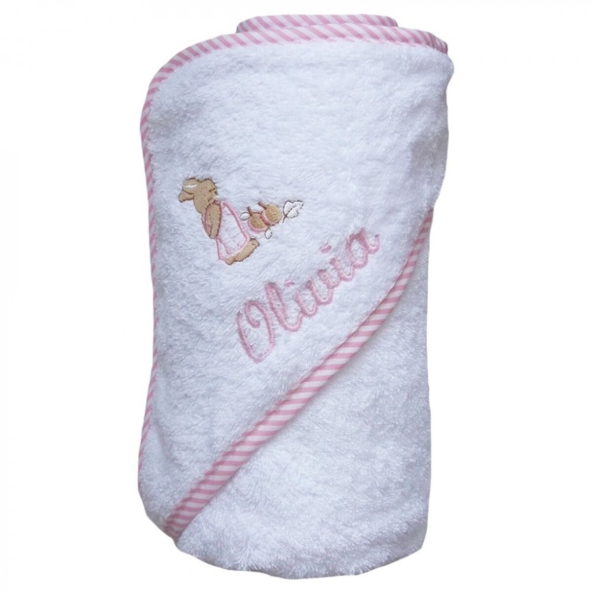 Canastilla El Recién Nacido sueños personalizable con nombre Rosa-4