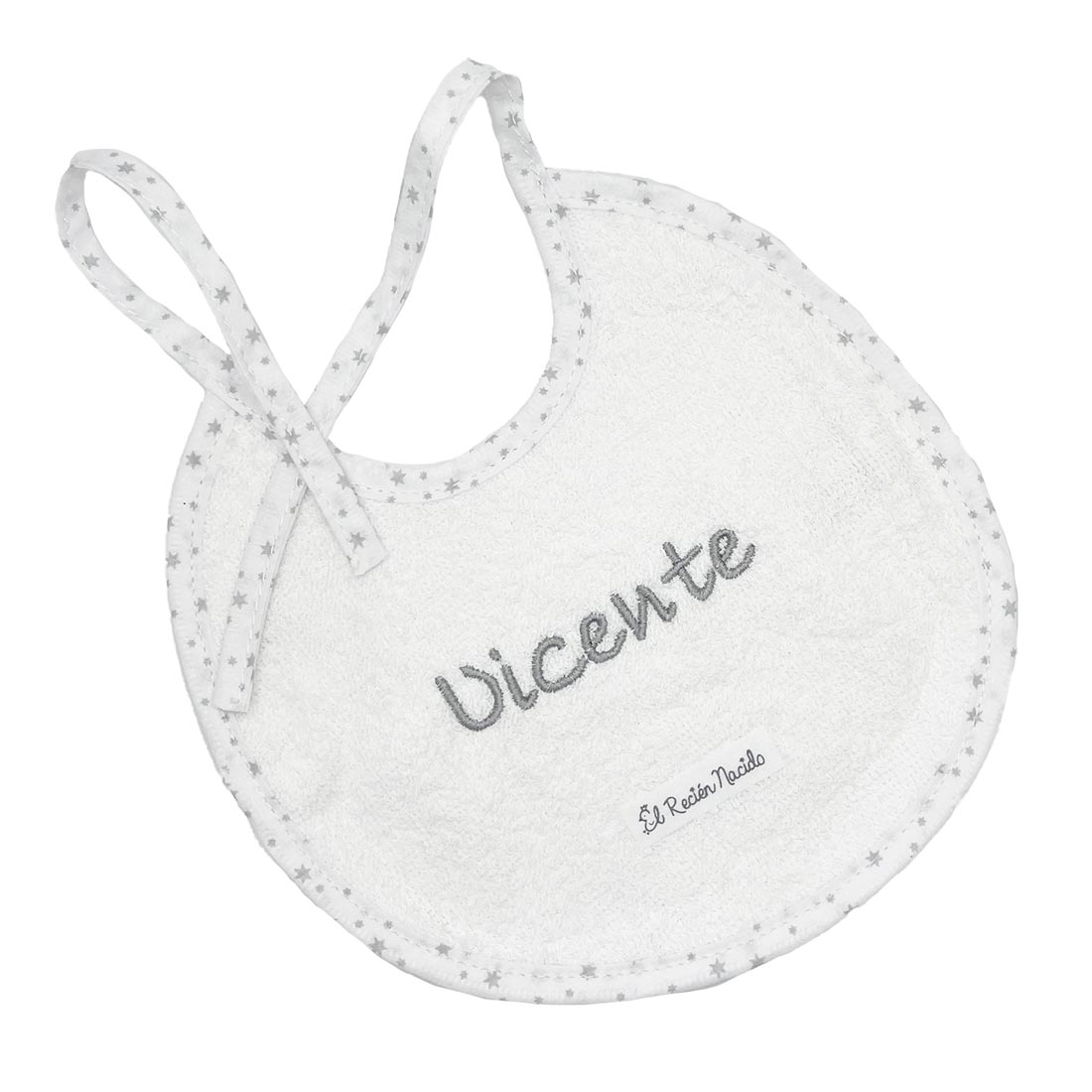 Canastilla Dinosaurios cesta El Recién Nacido personalizable con nombre bordado - Gris Gris-3