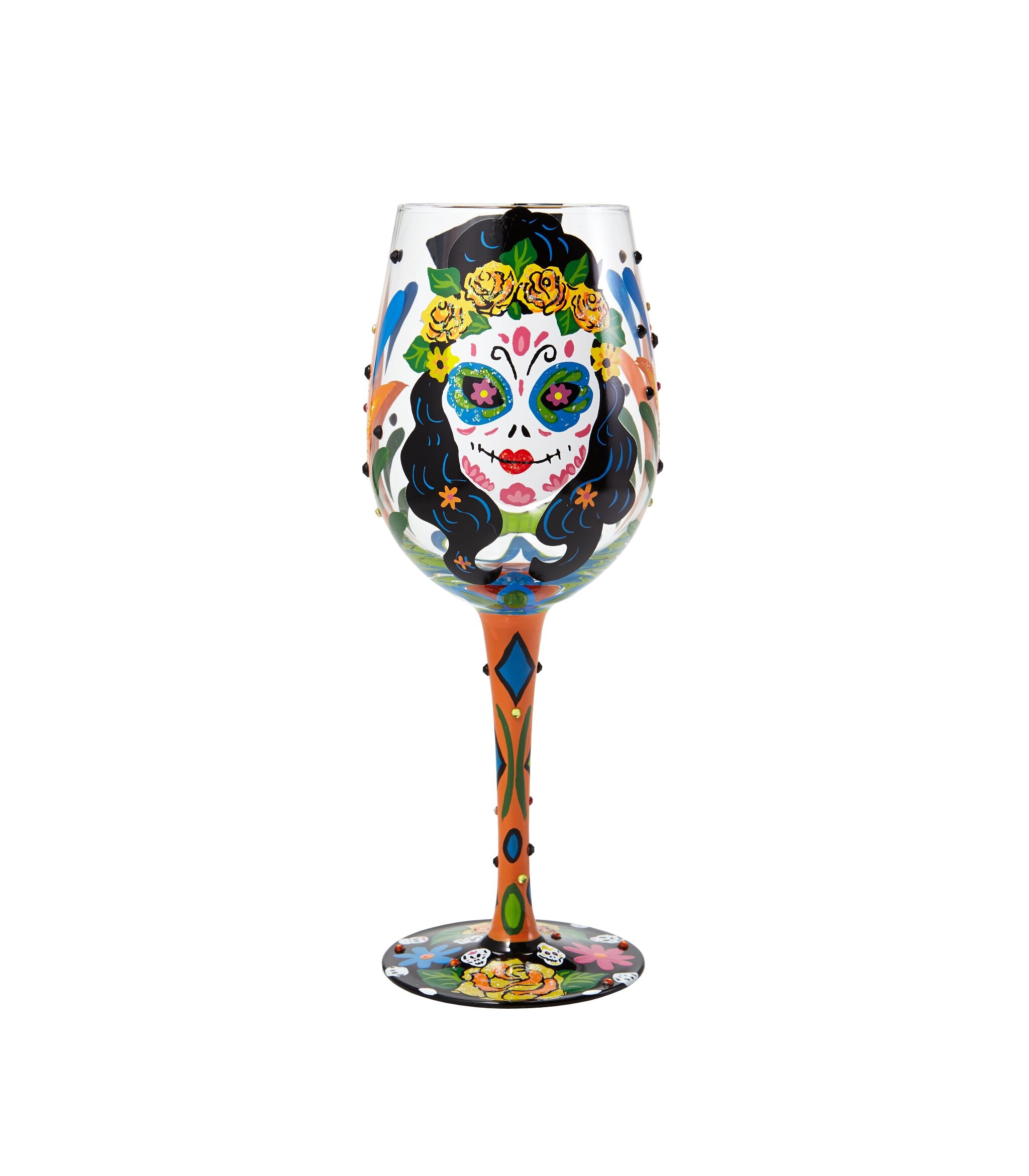 Imagen 2 de Copa de vino Sugar Skulls Lolita - Multicolor Multicolor