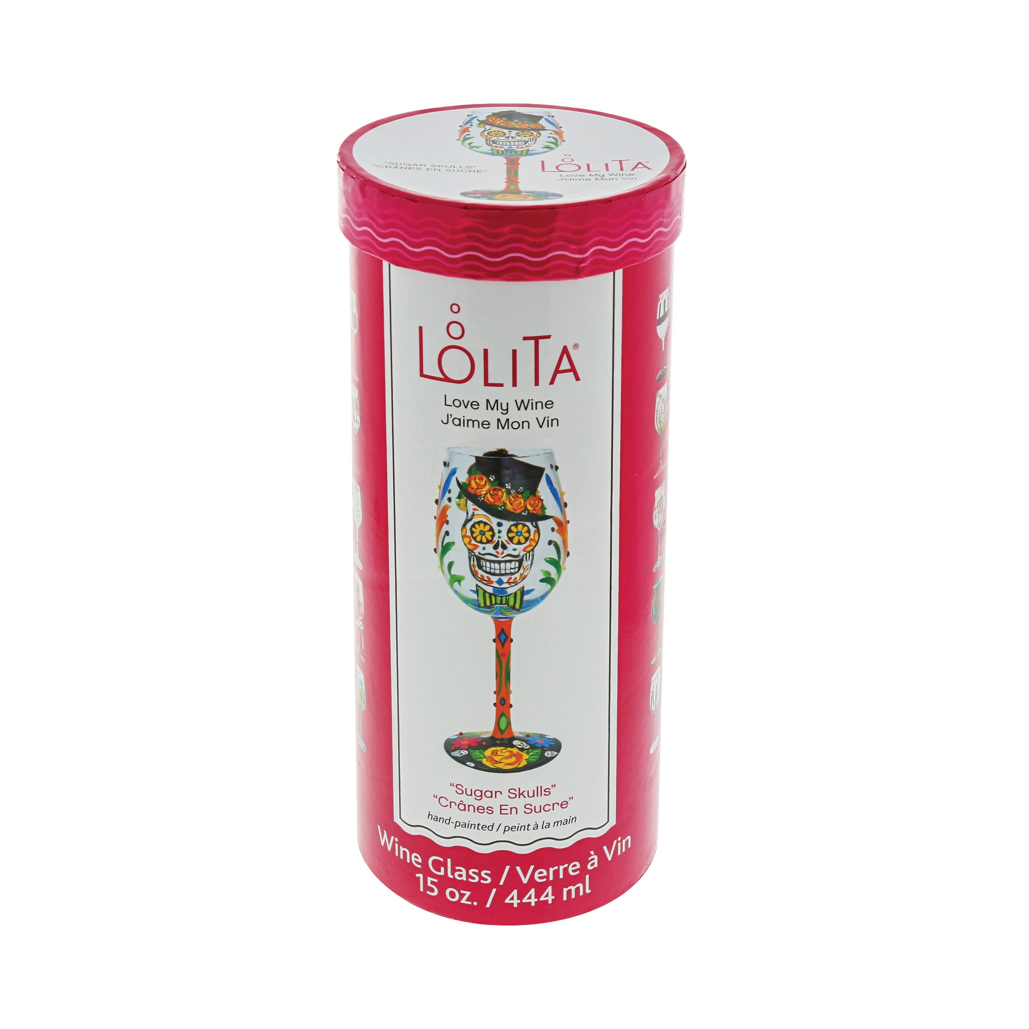 Imagen 3 de Copa de vino Sugar Skulls Lolita - Multicolor Multicolor