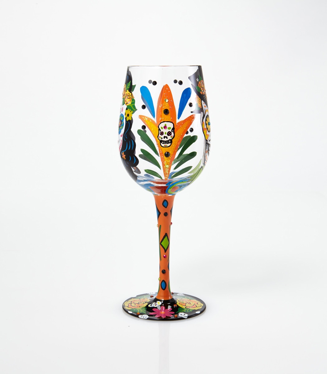 Imagen 4 de Copa de vino Sugar Skulls Lolita - Multicolor Multicolor