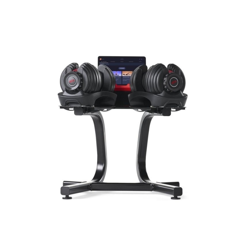 Soporte de mancuernas con rack de entretenimiento BowFlex - Negro Negro-3