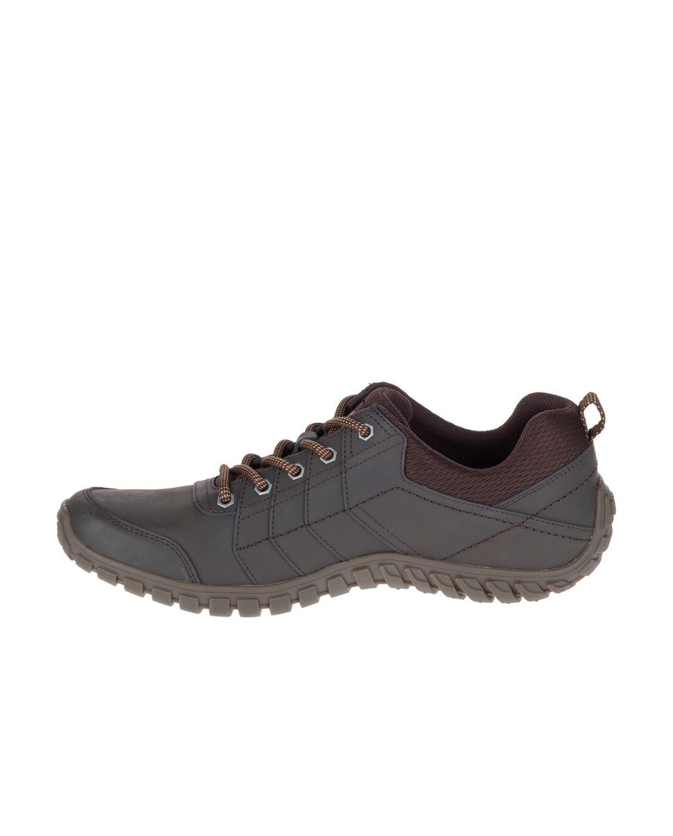 Zapatillas de hombre de piel instruct - Caterpillar - Marrón oscuro Marrón oscuro-3