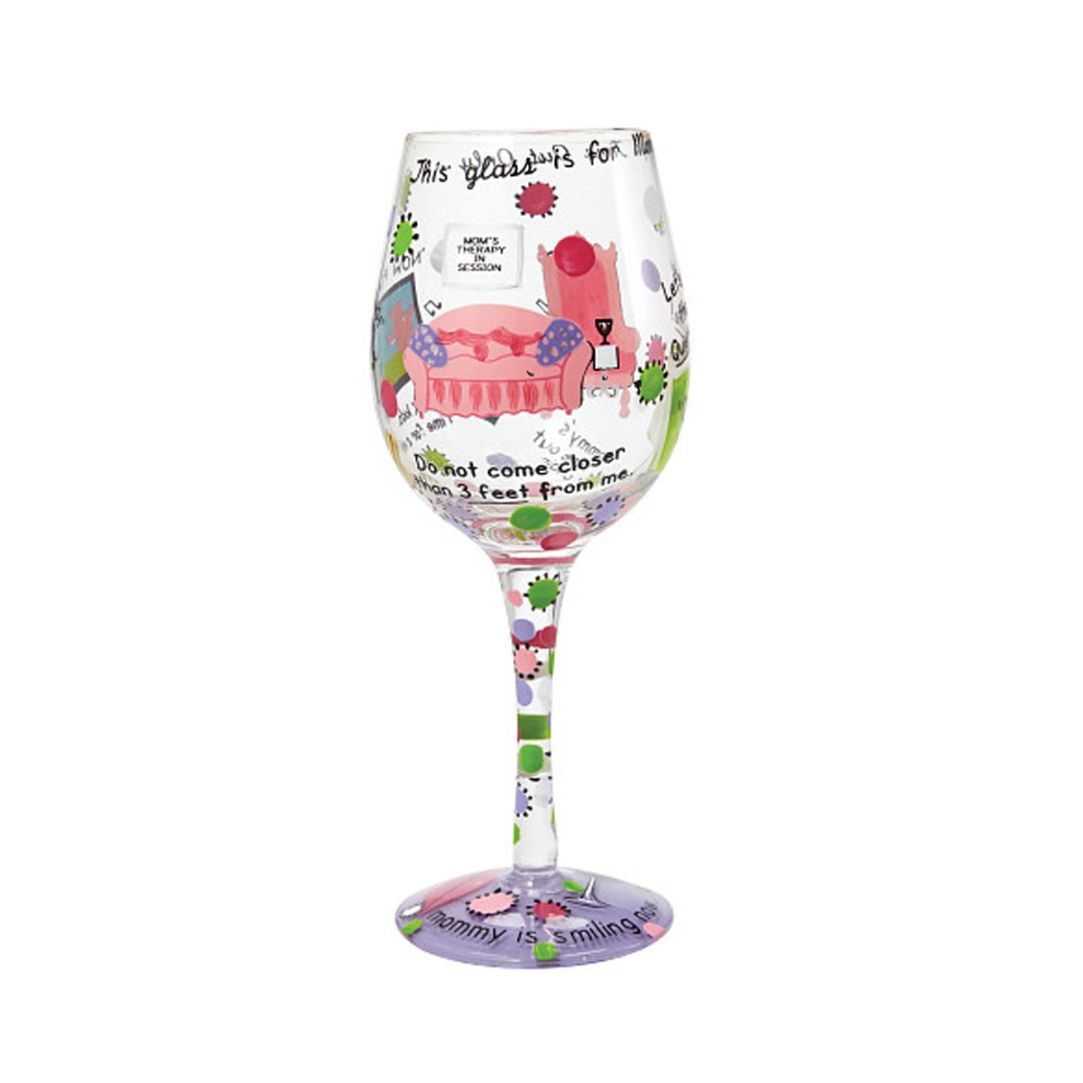 Copa de vino Mummy's Time Out Lolita - Rosa Rosa-1