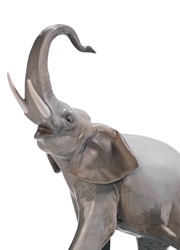 Imagen 2 de Figura Decorativa Elefantes en camino Lladró - Gris Gris