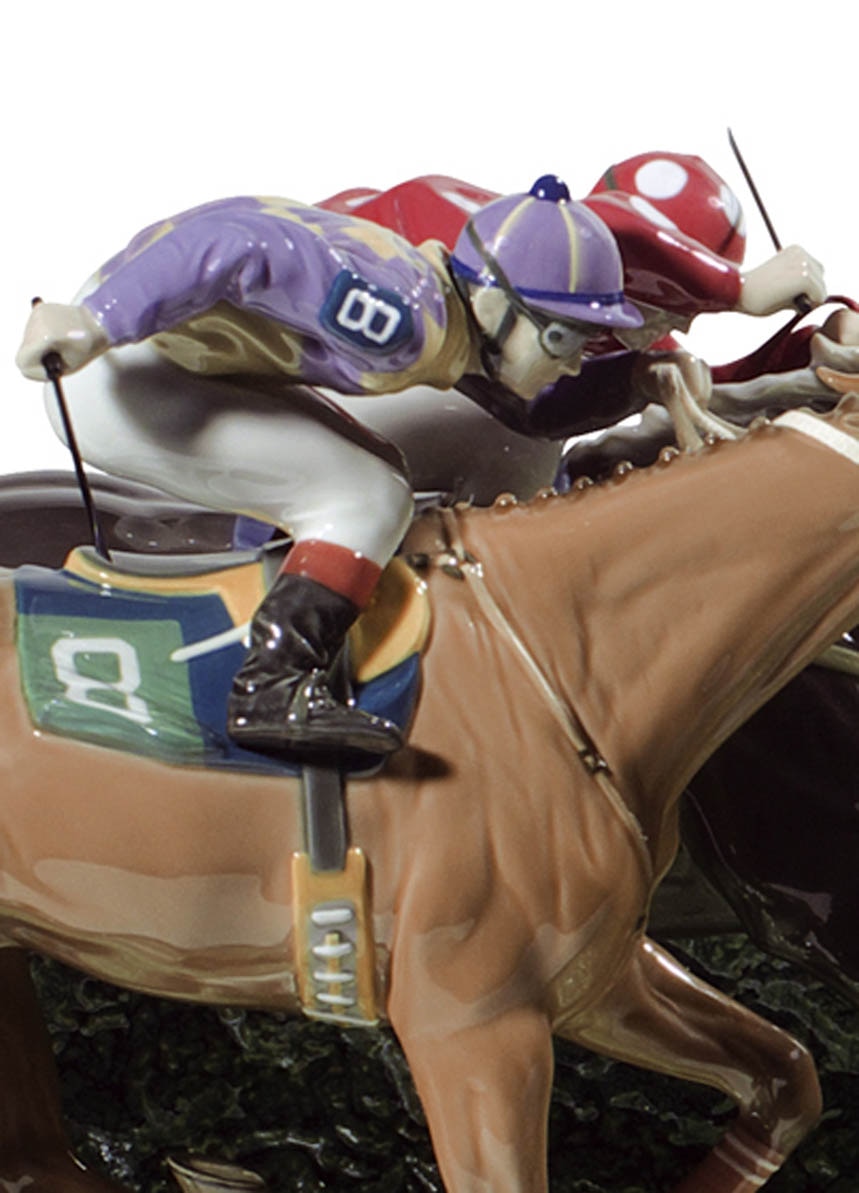 Imagen 4 de Figura decorativa Figura decorativa Caballos Carrera en el hipódromo. Serie limitada Lladró - Multicolor Multicolor