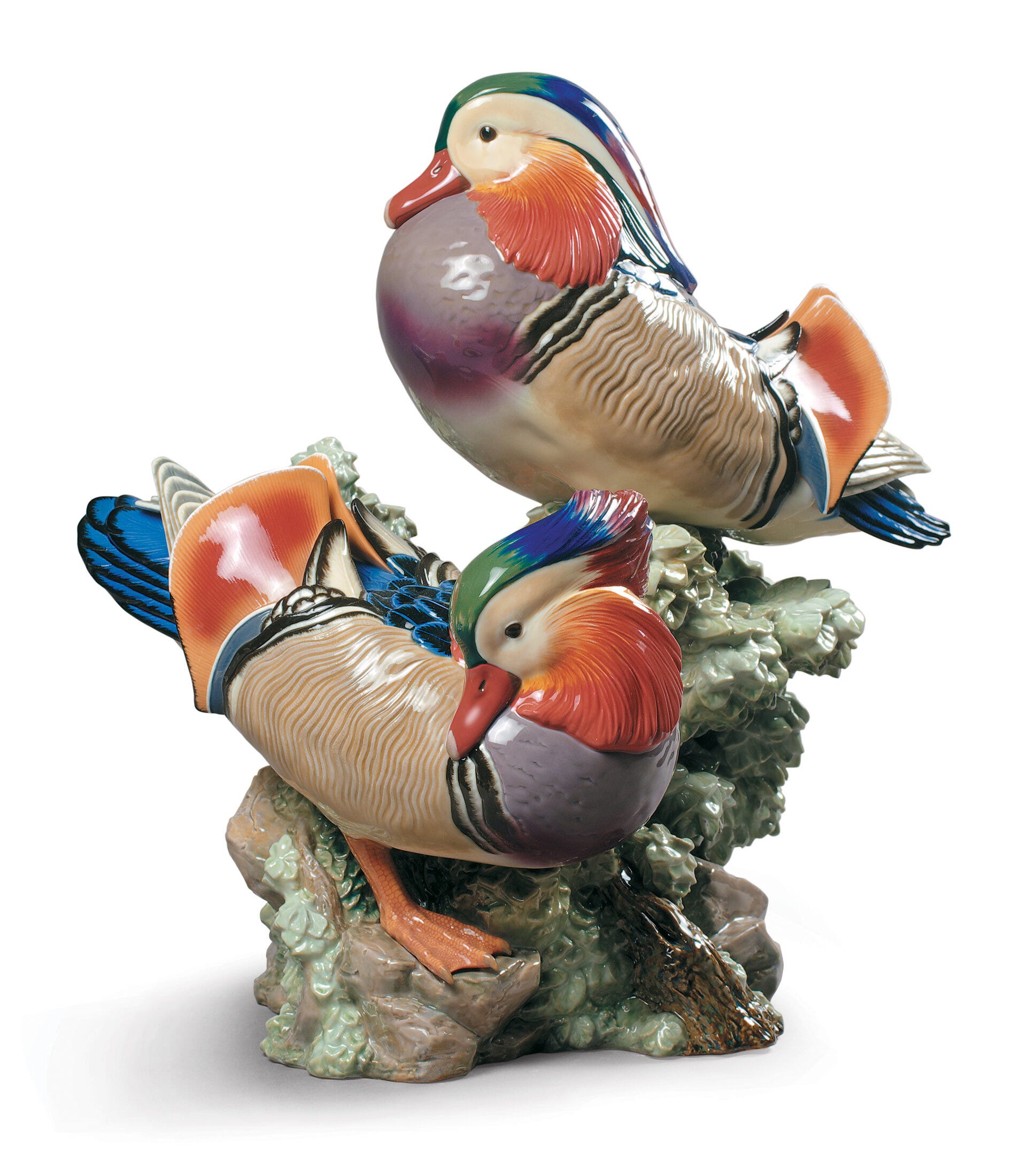 Imagen 2 de Figura decorativa Patos mandarines Serie limitada Lladró - Multicolor Multicolor