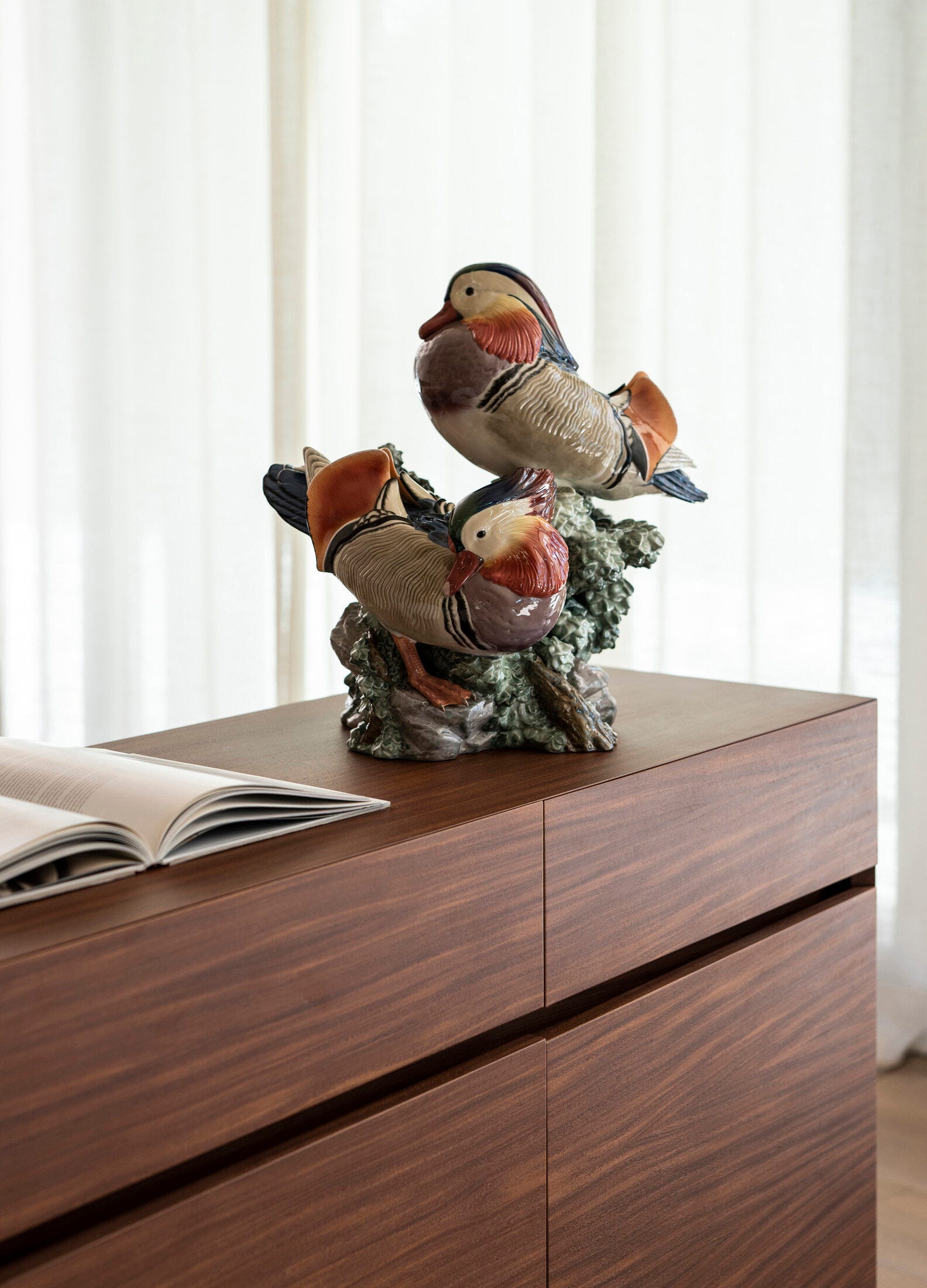 Imagen 3 de Figura decorativa Patos mandarines Serie limitada Lladró - Multicolor Multicolor