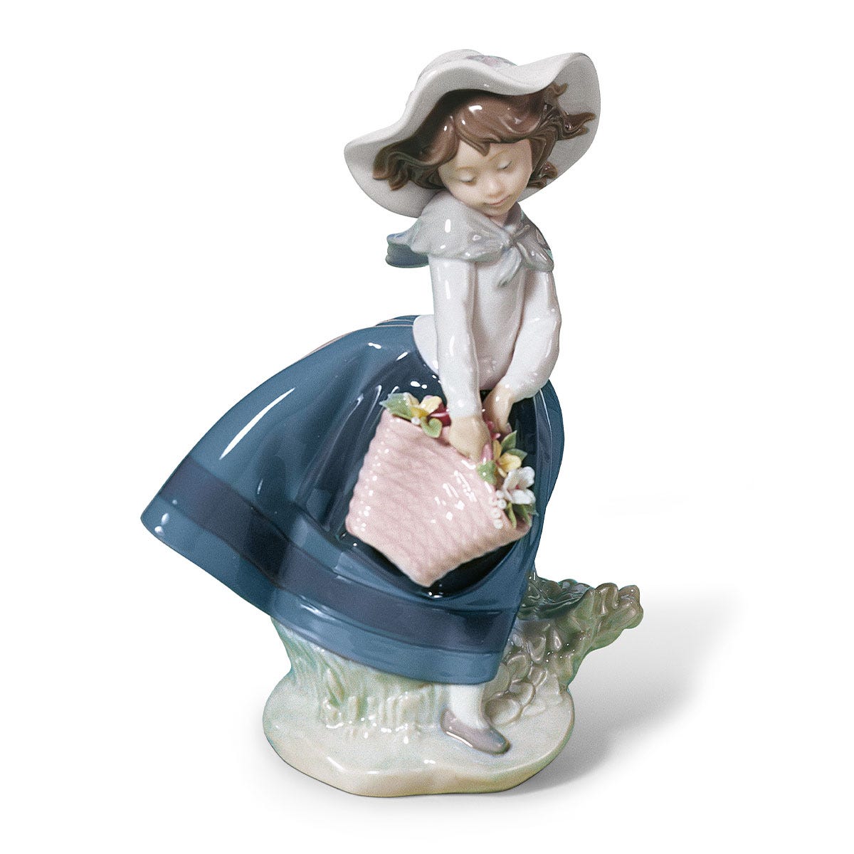 Imagen 1 de Figura niña Linda con capazo Lladró - Blanco Blanco