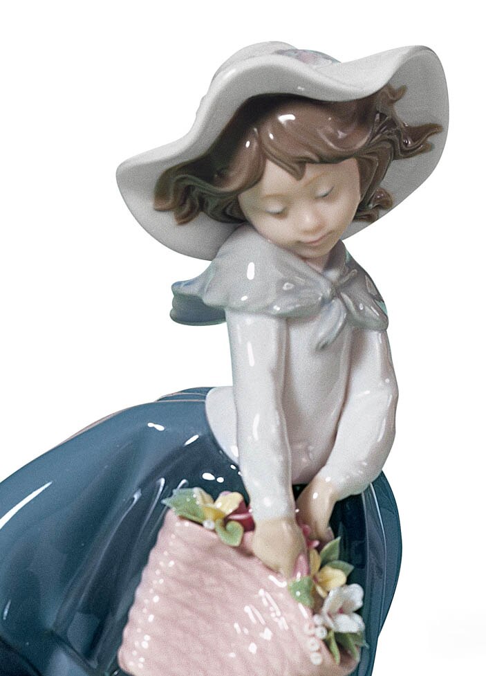 Imagen 2 de Figura niña Linda con capazo Lladró - Blanco Blanco