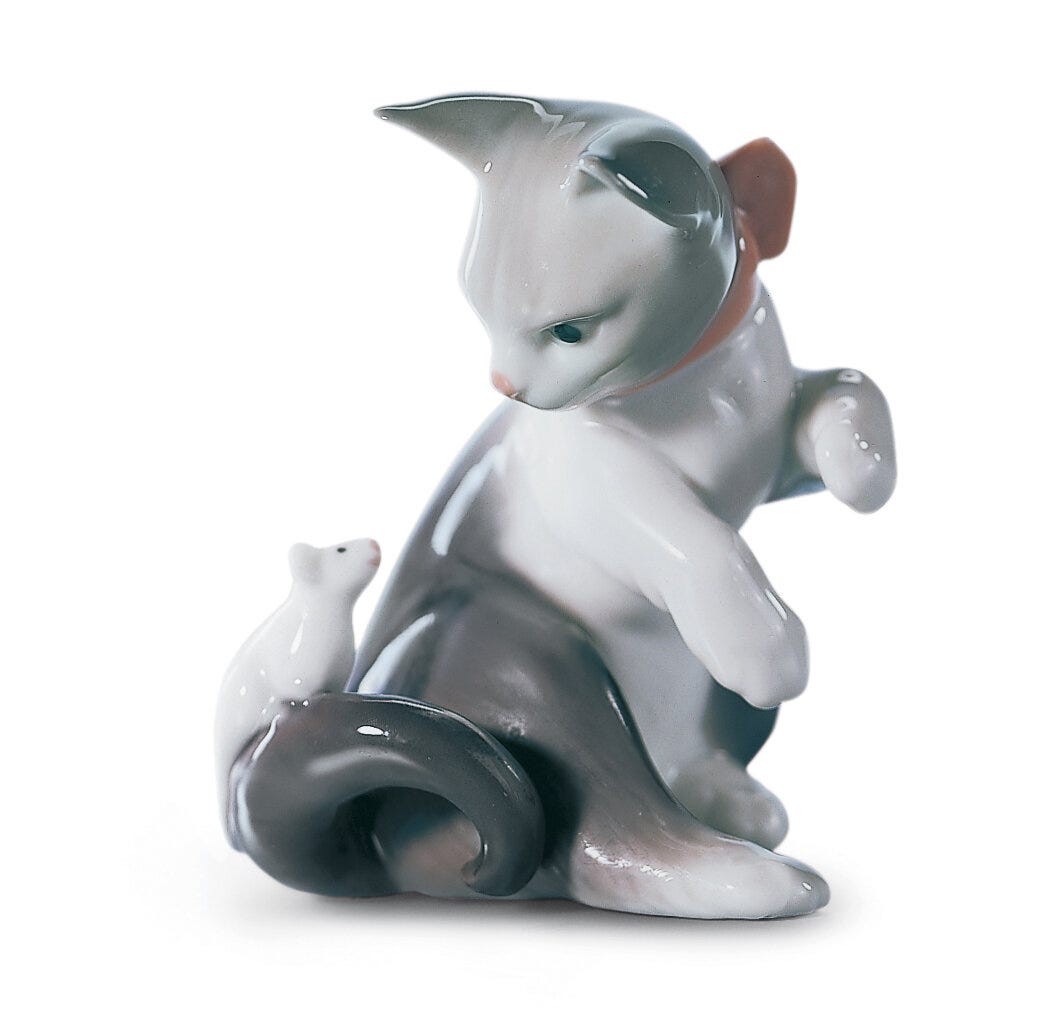 Imagen 1 de Figura decorativa Gatito Pasmado Lladró - Multicolor Multicolor