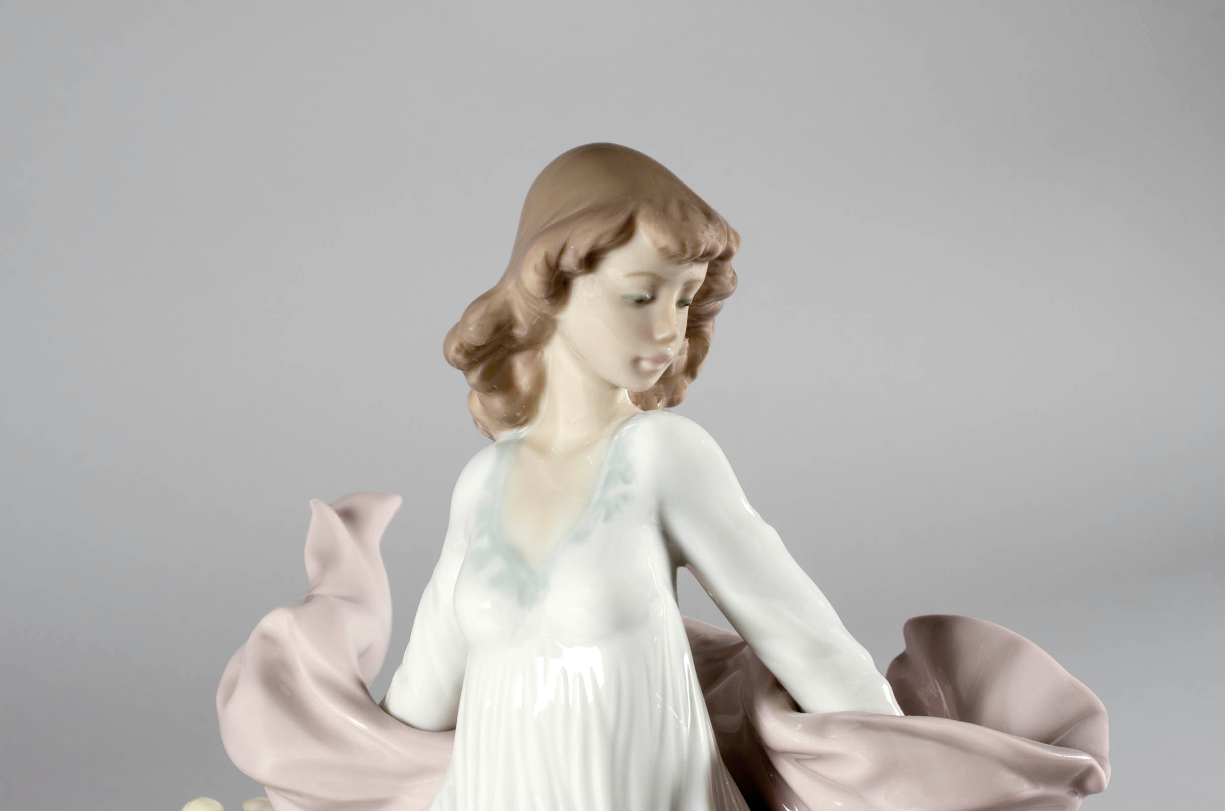 Figura mujer Esplendor primaveral Lladró - Blanco Blanco-4