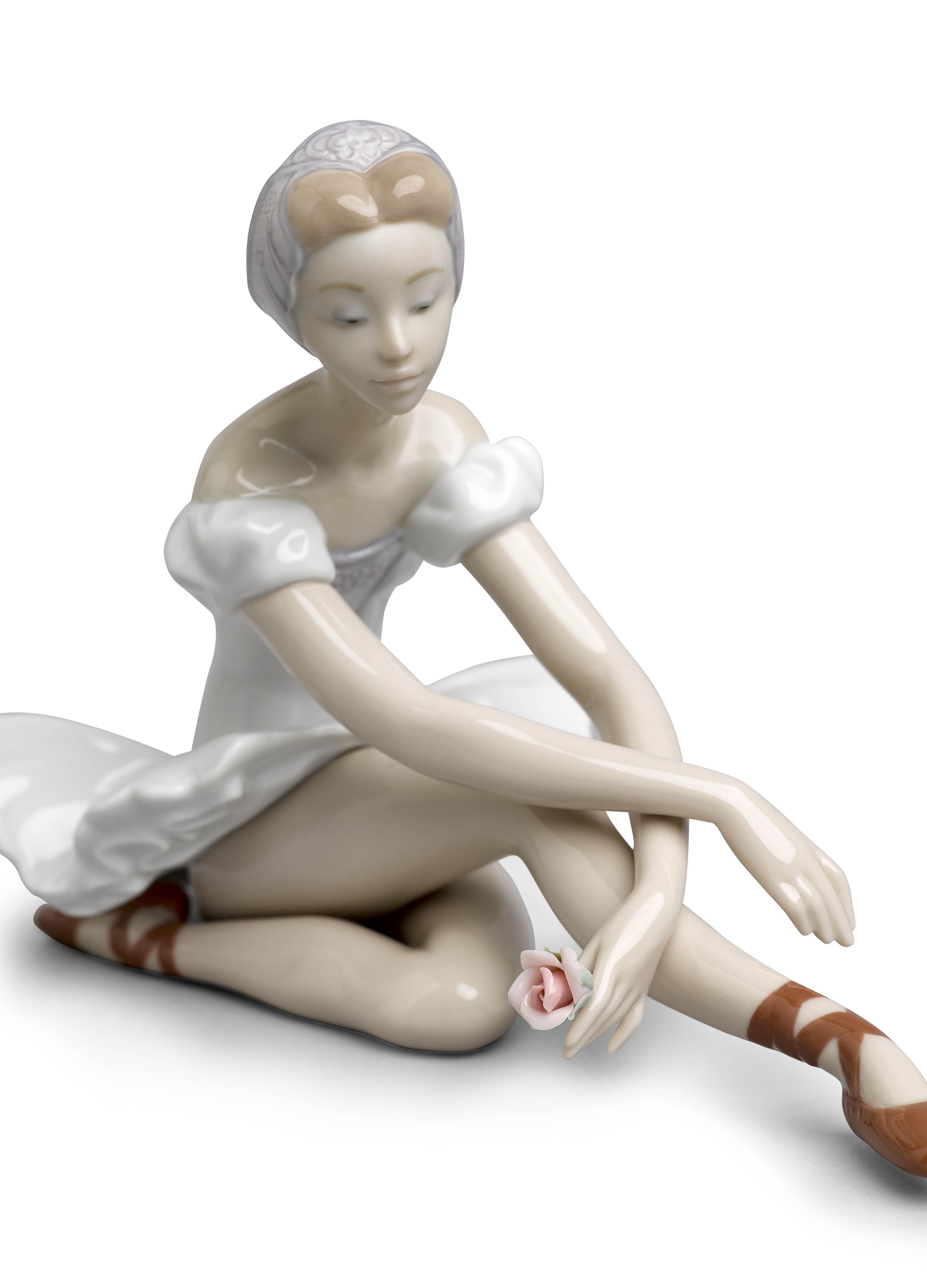Figura mujer Ballet de la rosa Lladró - Blanco Blanco-2