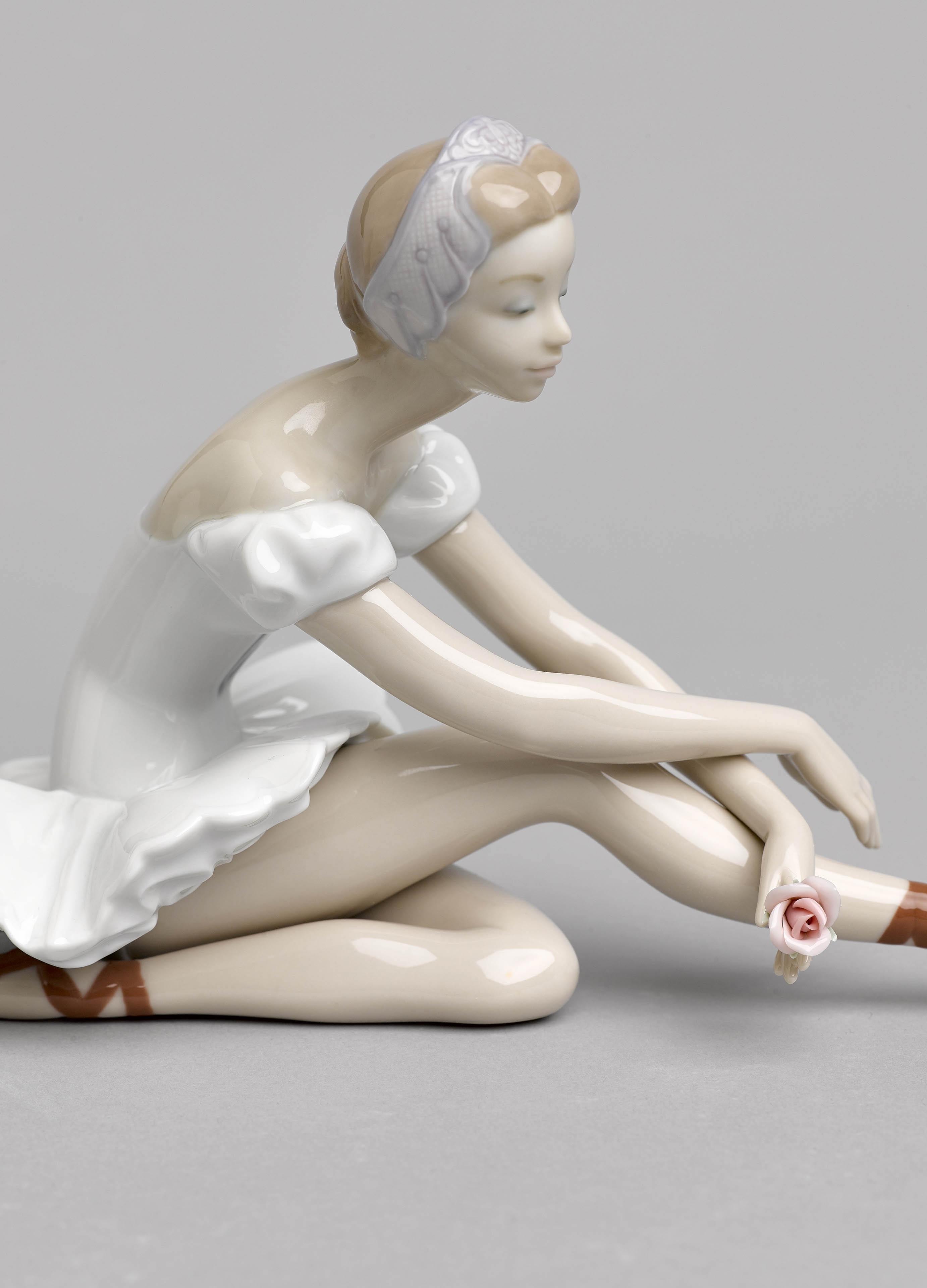Figura mujer Ballet de la rosa Lladró - Blanco Blanco-4
