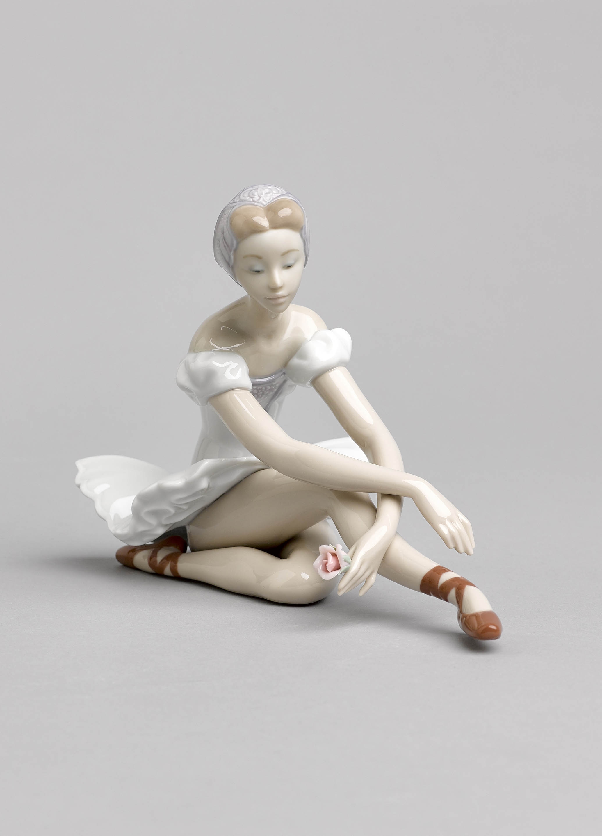 Figura mujer Ballet de la rosa Lladró - Blanco Blanco-5