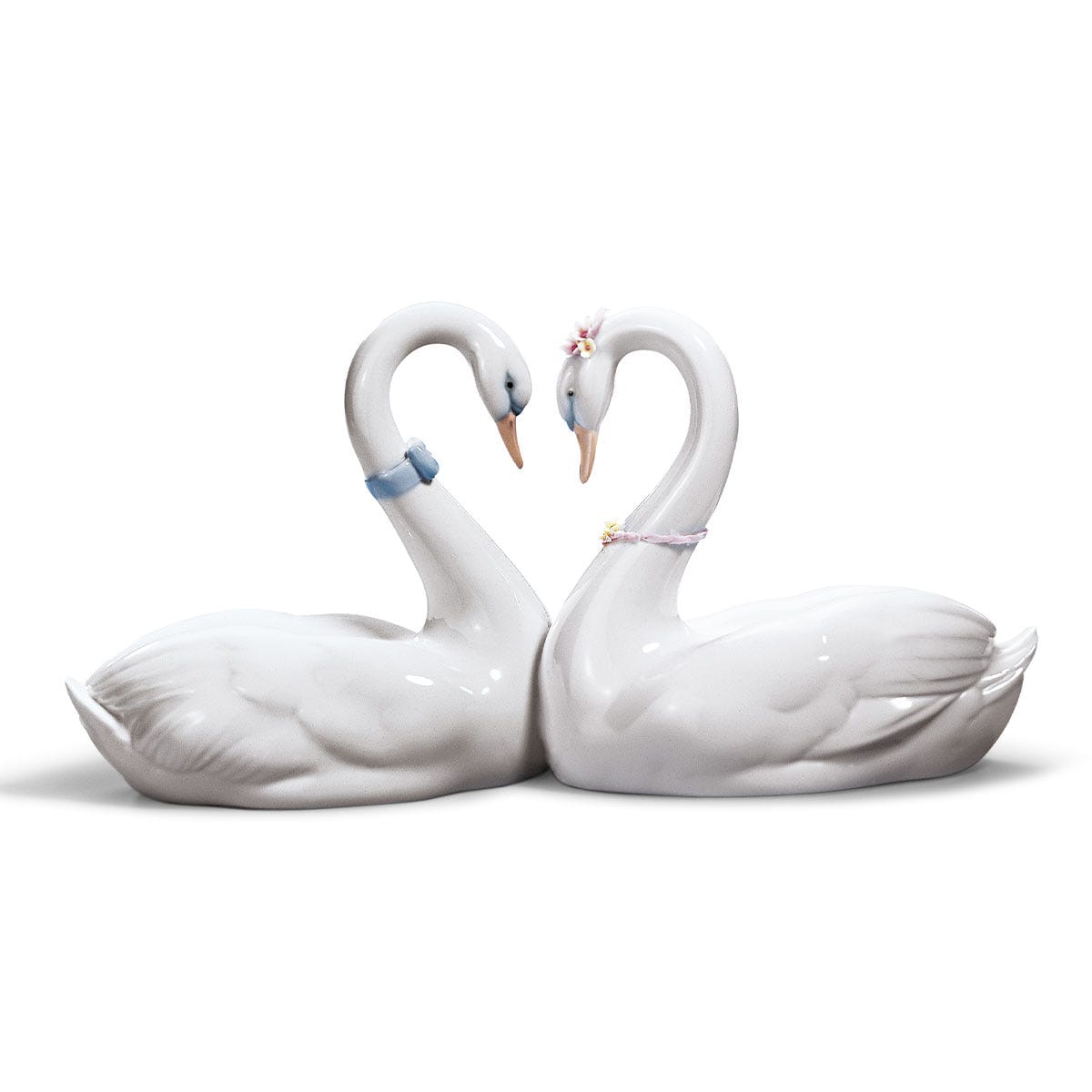 Figura cisnes Corazón blanco Lladró Blanco-1